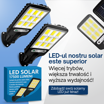 Set Solar: LED SOLAR 17500 LUMENI - Cumpără 1 și Primești 3 GRATUIT 🎁